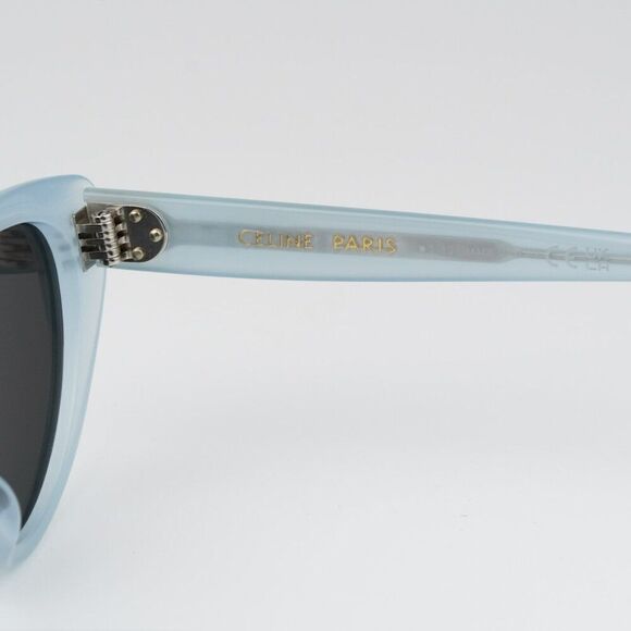 NEW Celine CL40220U 84A THIN Light Blue Grey Cat Eye Women Sunglasses CL 40220U - Picture 9 of 11